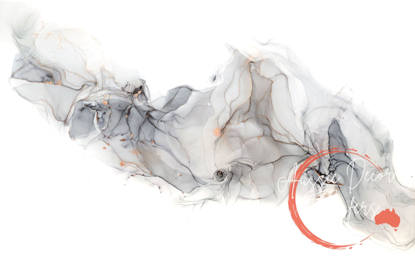 Alcohol Ink Poster Alabaster