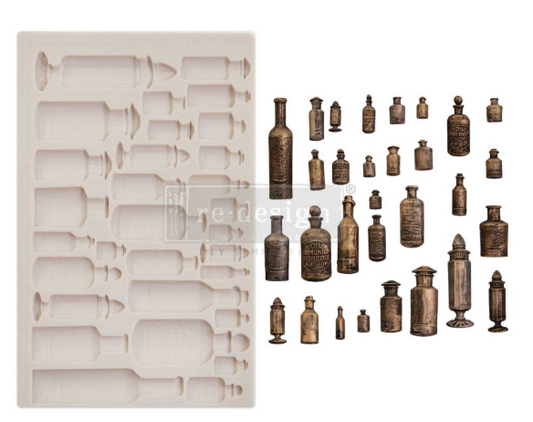 Redesign with Prima Mould - Apothecary Bottles