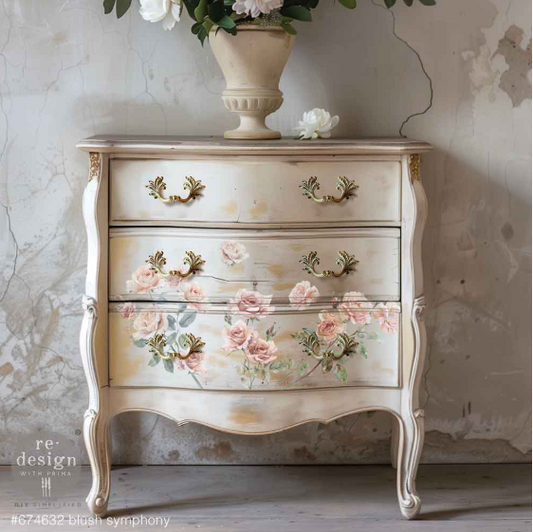 Redesign with Prima Mini Transfer - Blush Symphony