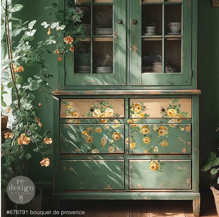 Redesign with Prima Middy Transfer - Bouquet De Provence
