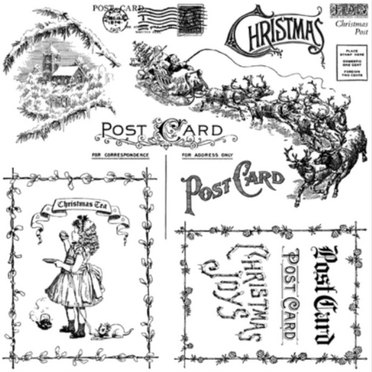 Christmas Post Limited Edition IOD Decor Stamp