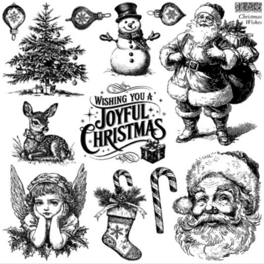 Christmas Wishes Limited Edition IOD Decor Stamp
