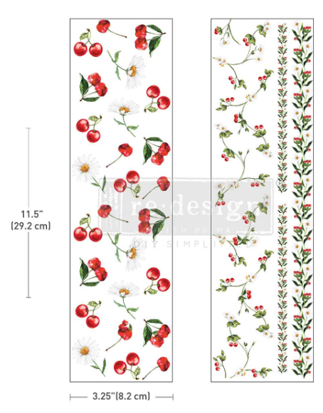 Redesign with Prima Luxe Transfers® - Daisy Cherry Delight