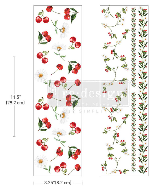 Redesign with Prima Luxe Transfers® - Daisy Cherry Delight