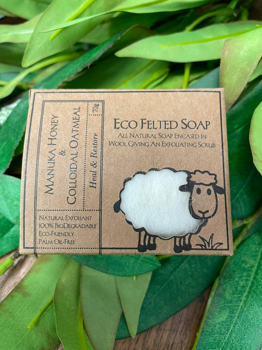 Felted Soap Eco Manuka Honey & Colloidal Oatmeal