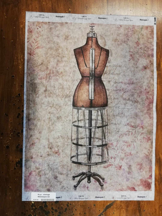 Grys - Vintage Mannequin A3