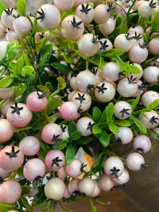 Rattan Berries - Blush Pink