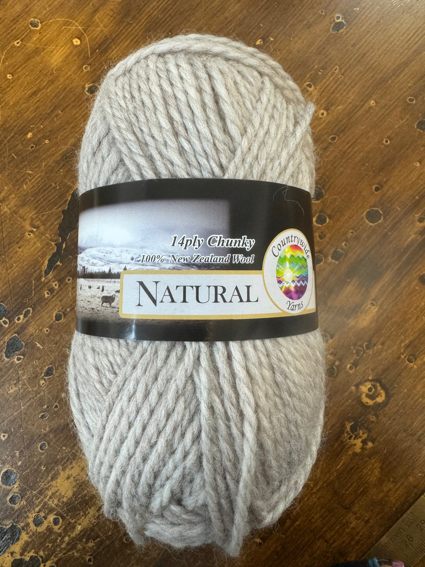 Natural Chunky Wool 14ply