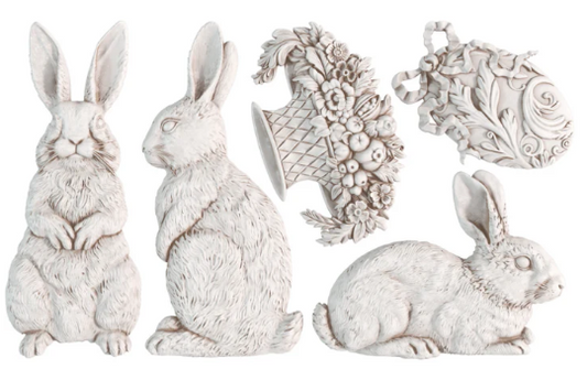 Les Lapins IOD Decor Mould