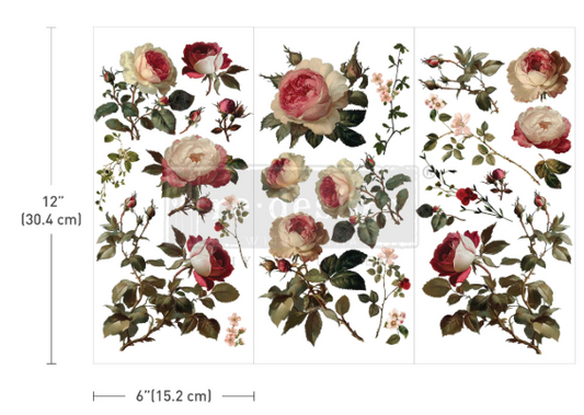 Redesign with Prima Mini Transfer - Midnight Rose