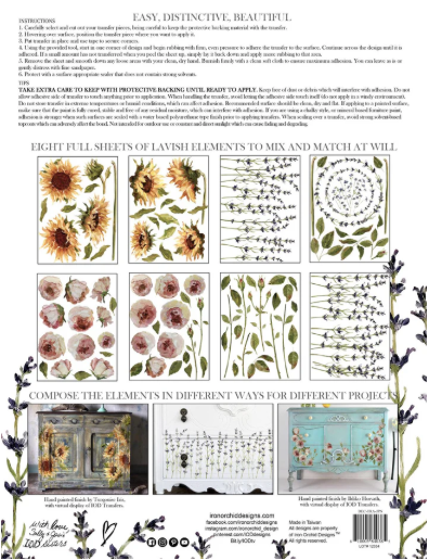 IOD Transfer Painterly Florals