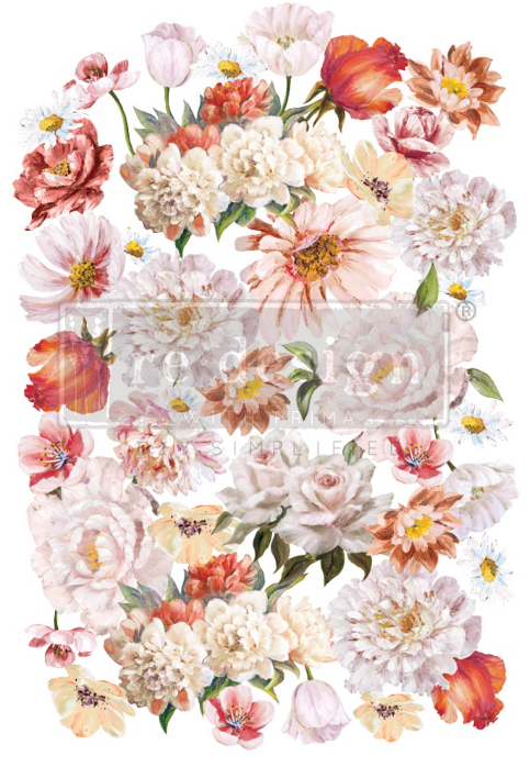 Redesign with Prima Transfer Large - Pretty In Peach