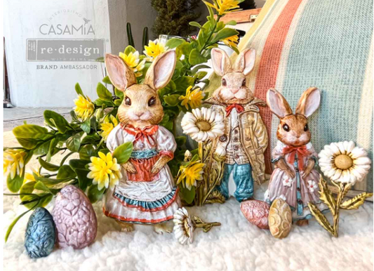Redesign with Prima Mould - Springtime Bunny