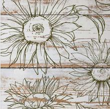IOD Decor Stamp 30.5 x 30.5cm - Sunflowers 2 sheets and masks)