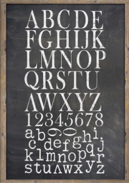 Typesetting IOD Decor Stamp