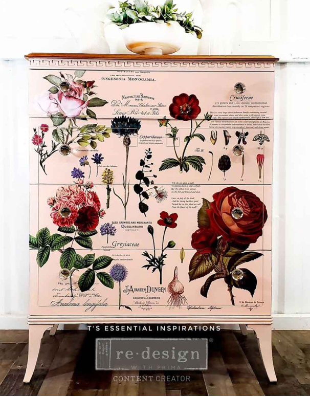 Redesign with Prima Transfer Large - Vintage Botanical