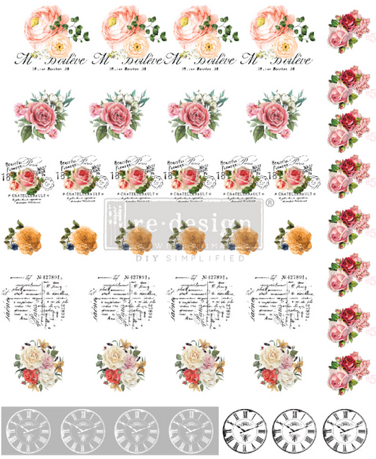 Redesign with Prima Knob Transfer - Vintage Rose