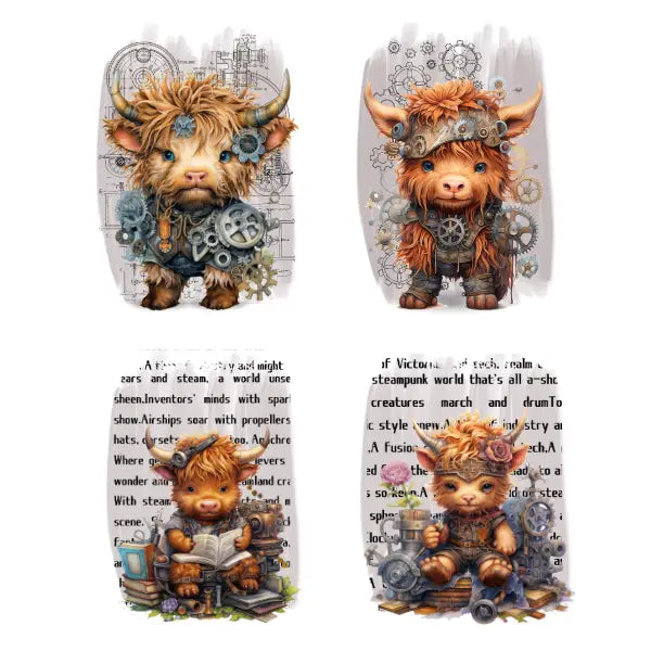 WC Transfer Steampunk Cows