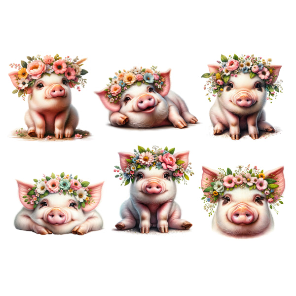 WC Transfer Adorable Pigs