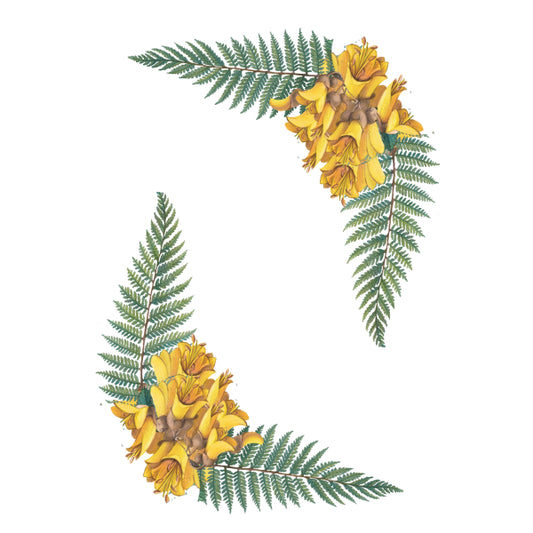 WC Transfer Fern & Kowhai