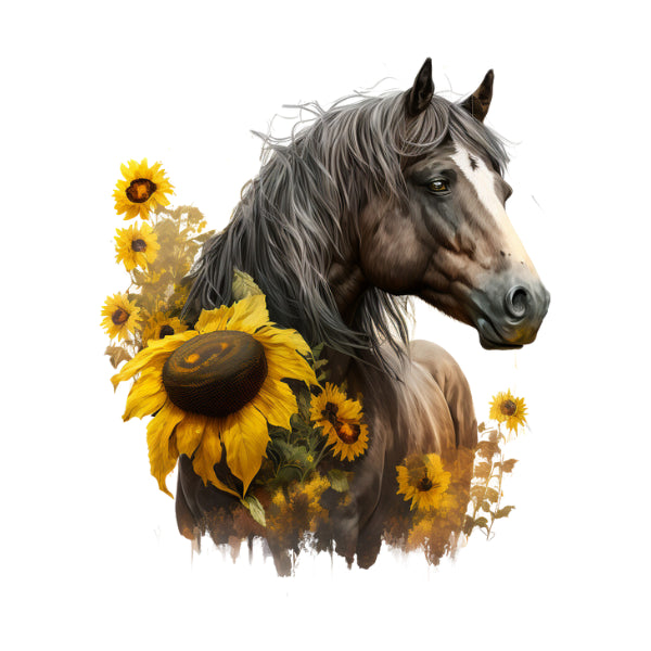 WC Transfer Floral Horse 2