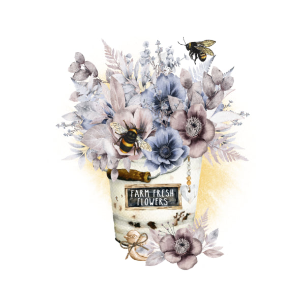 WC Transfer Flowers & Bees