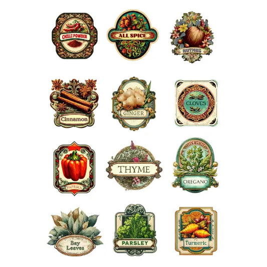 WC Transfer HerbSpice Labels 1