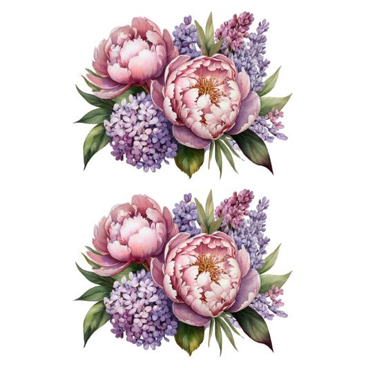 WC Transfer Lilacs & Peonies