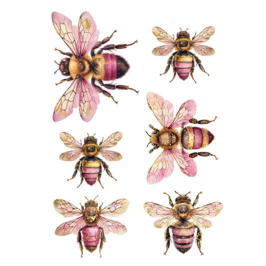 WC Transfer Pink Bees