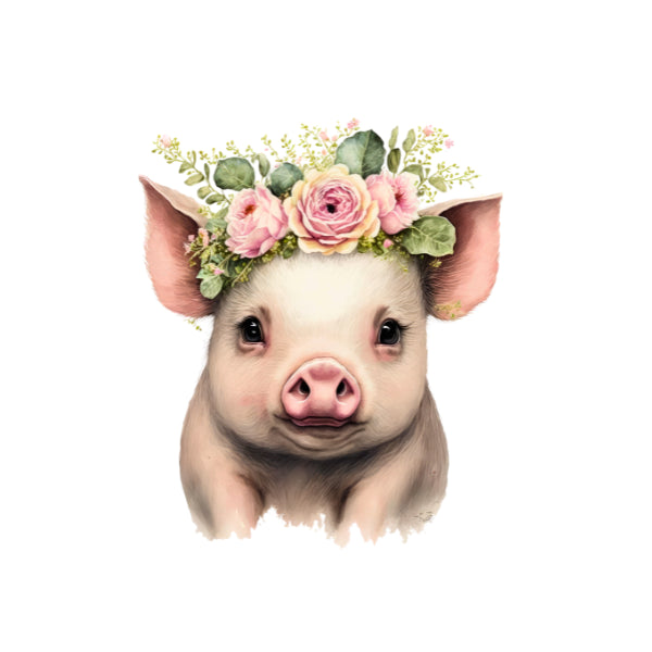 WC Transfer Pink Pig