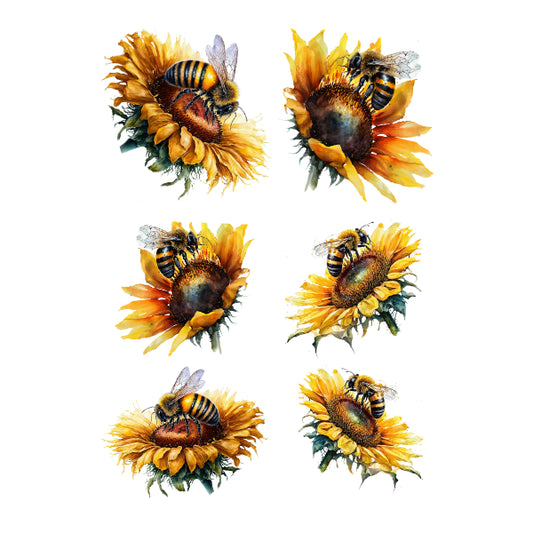WC Transfer Sunflowers & Bees