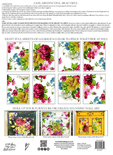 IOD Transfer Wall Flower