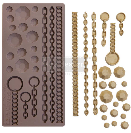 Redesign with Prima Mould - Gems & Chains