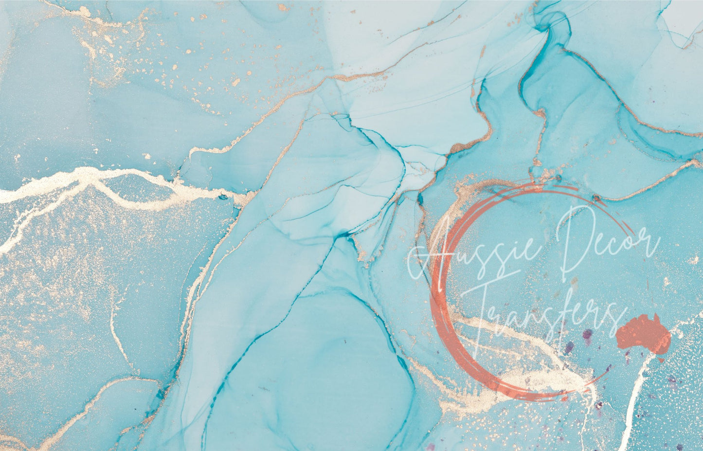 Alcohol Ink Poster Ice Flow