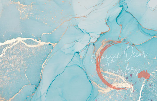 Alcohol Ink Poster Ice Flow