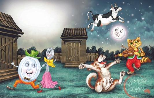 Luxe Decoupage Paper Hey Diddle Diddle