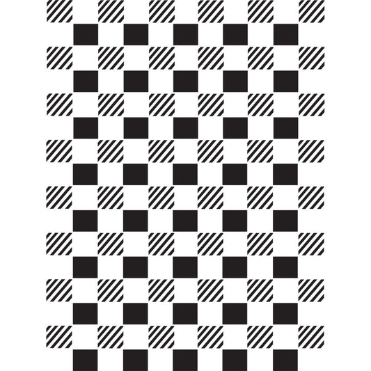 Stencil - Whimsical Check *LAST ONE*