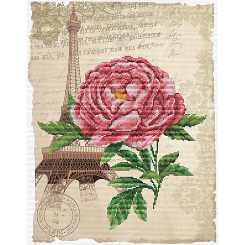 X Stitch No Count Rom Rose