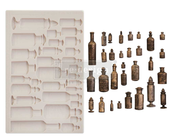 Redesign with Prima Mould - Apothecary Bottles