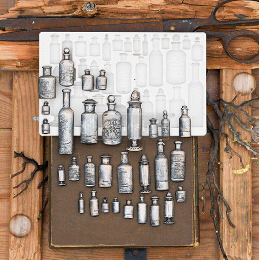 Redesign with Prima Mould - Apothecary Bottles