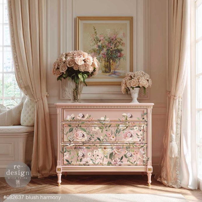 Redesign with Prima Large Transfer - Blush Harmony