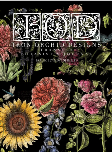 Botanist’s Journal Large IOD Decor Transfer