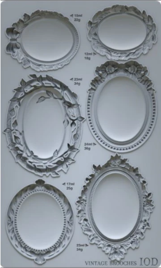 IOD Mould Vintage Brooches