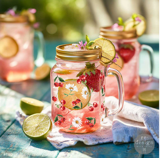Redesign with Prima Luxe Transfers® - Daisy Cherry Delight