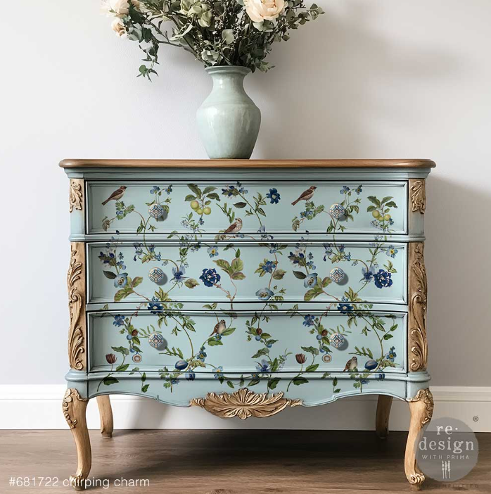Redesign with Prima Large Transfer - Chirping Charm