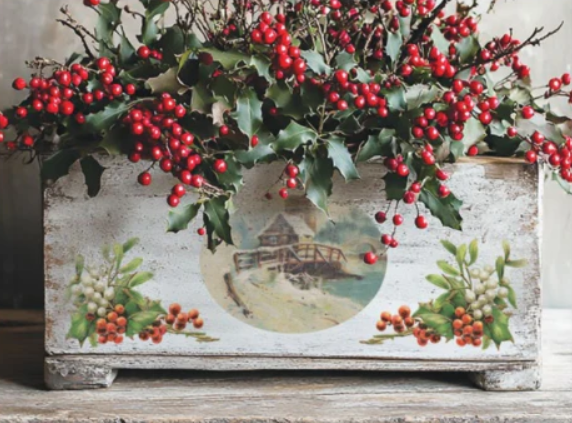 IOD Decor Transfer Pad 20 x 30.5cm - Christmas Joy 8 Sheets)