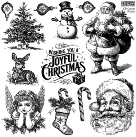 IOD Decor Stamp 30.5 x 30.5cm - Christmas Wishes