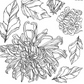 IOD Stamp Chrysanthemums