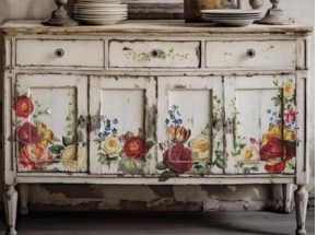 IOD Transfer Collage De Fleurs