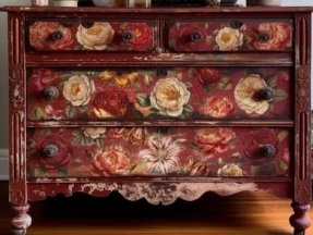 IOD Transfer Collage De Fleurs